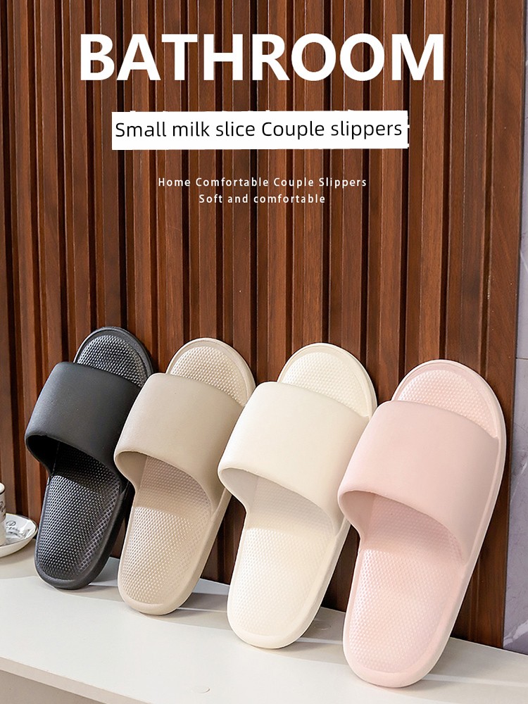 Jujiajia Slippers Women's 2024 New Arrival Indoor Bath Non-Slip Non-Stinky Foot Slippers Summer Outwear Men Abrasion Resistant