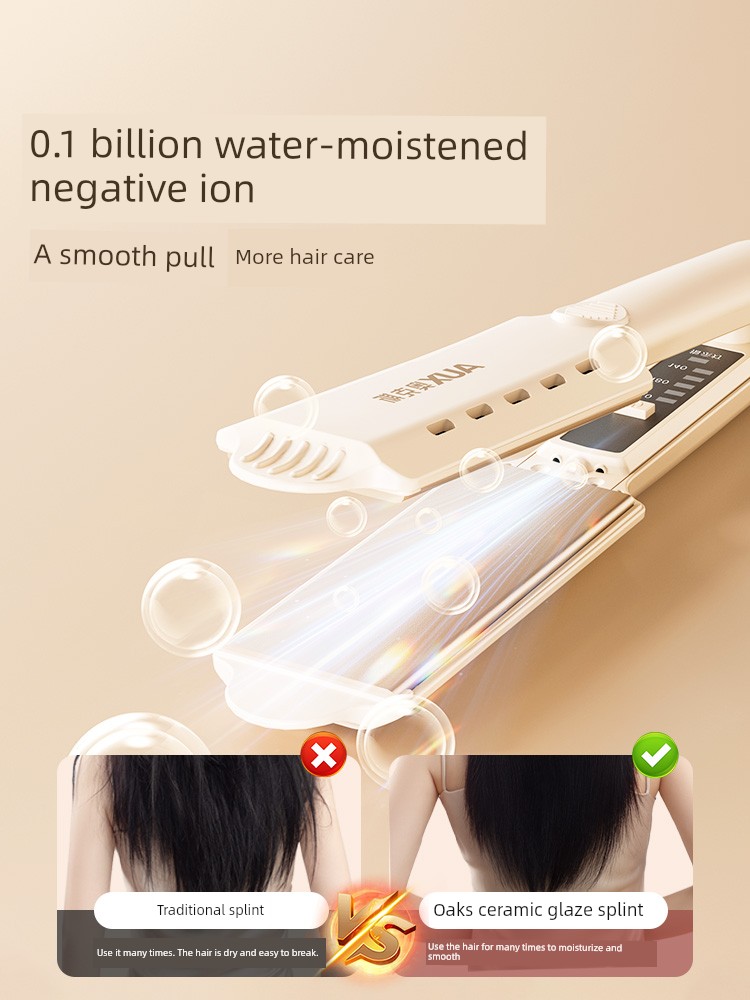 Ox Hair Straightener Does Not Hurt Hair Negative Ion For Home Splint Straight Hair Curls Dual-Use Straightening Board Electric Hair Straightener Dormitory