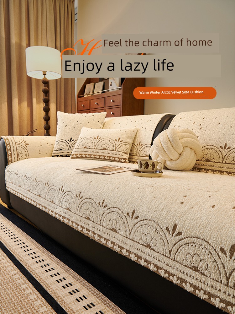 European-Style Special-Shaped Sofa Cushion 2025 New Arrival All Year Round Neutral Accessible Luxury Fancy Cushion Cloth Sofa Special Cover Cloth