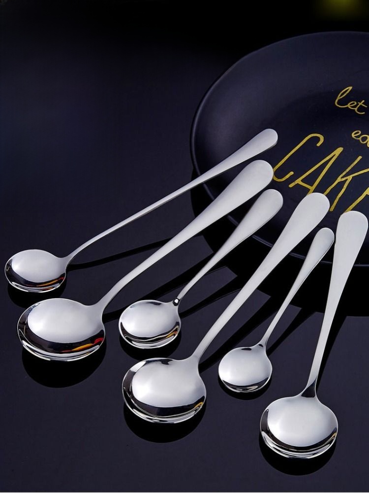 Long-Handled Spoon High-Grade Kids Exquisite Stainless Steel Spoon