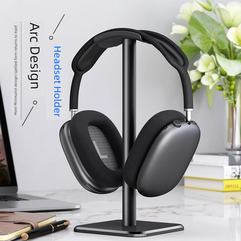 Head-Mounted Headphone Bracket Gaming Headset Bracket Desktop Storage Neutral Shelf Good-looking Rack Gaming Headset Display Stand Computer Desktop Matching Punch-Free