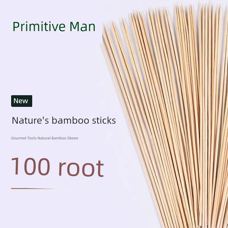 Primitive Man Barbecue Disposable Spicy Long Bamboo Stick