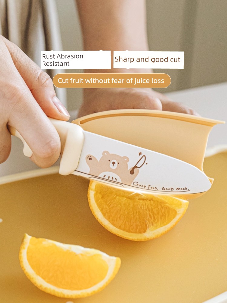 Tree Can Be Bear Kids Dedicated Fruit Knife without Hurting Hands