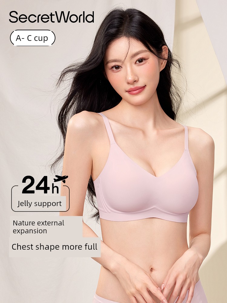 Secret World Expansion Intimates Female Push up Small Size Show Big Soft Support Comic Chest Sexy Seamless Bra