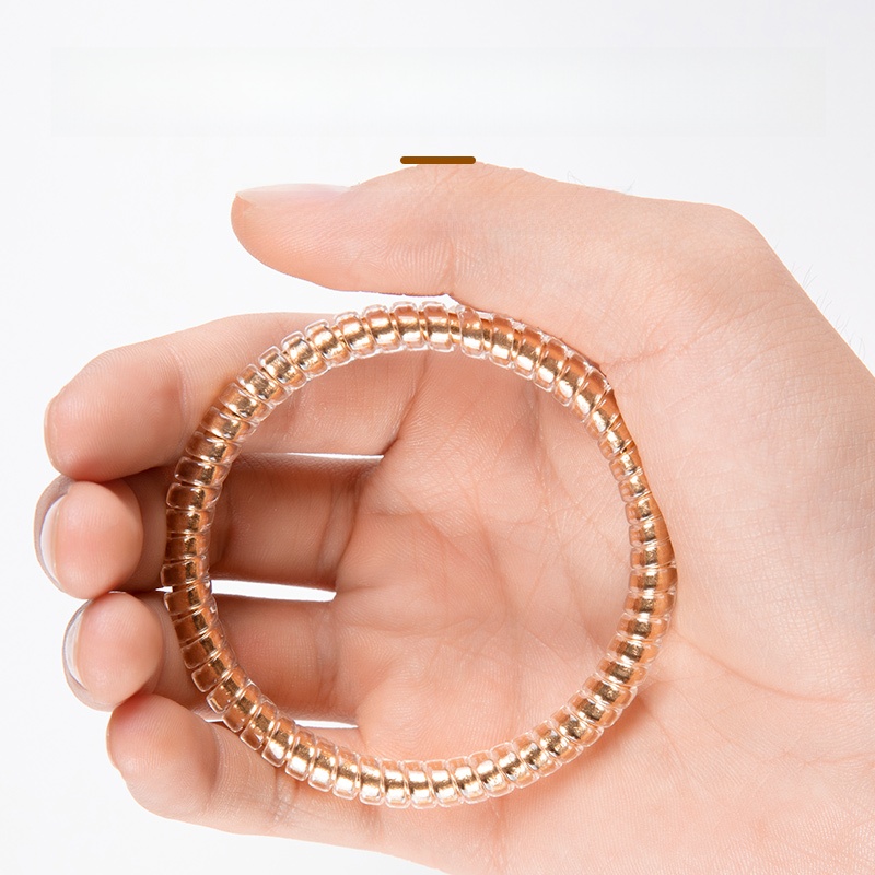 Bump Proof Gold Silicone Case Rubber Band Winding Bracelet