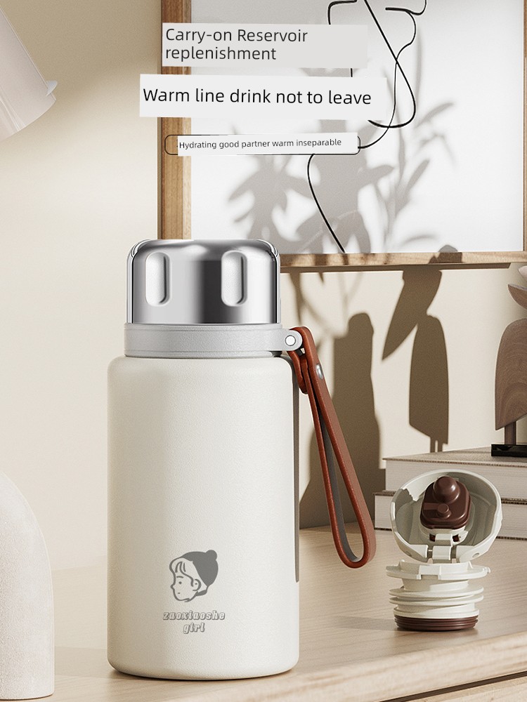 Jojo's L. Pd. High-Grade 316 Stainless Steel Thermos Cup Portable and Simple Good-looking | Written by Jie
