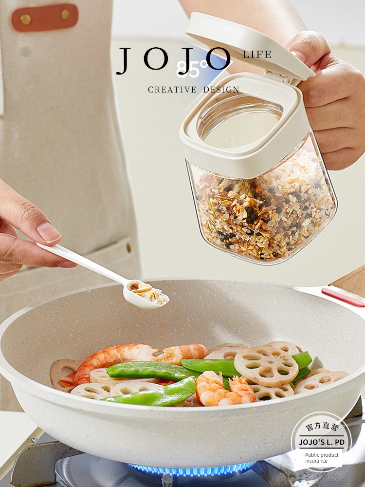 Jojo's L. Pd. Mr. Grocery. Countertop Kitchen Spice Rack Oil and Salt Sauce Storage Rack | Bottom Flap