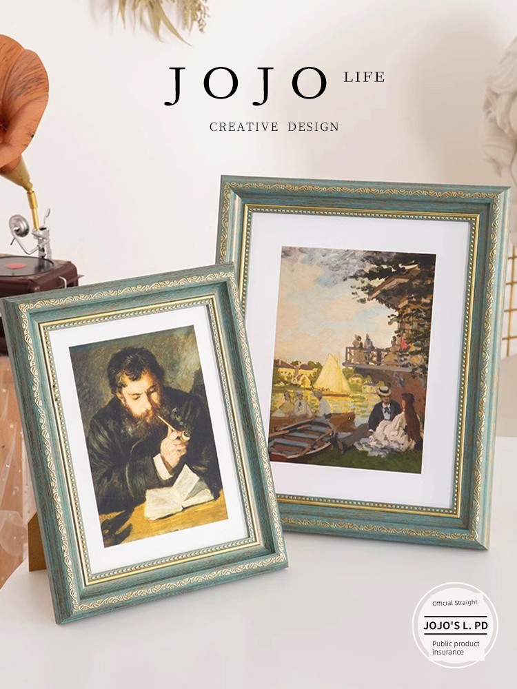 Jojo's L. Pd. Mr. Grocery. Picture Frame Mounting Wall-Mounted Photo Wash plus Photo Frame | Sky