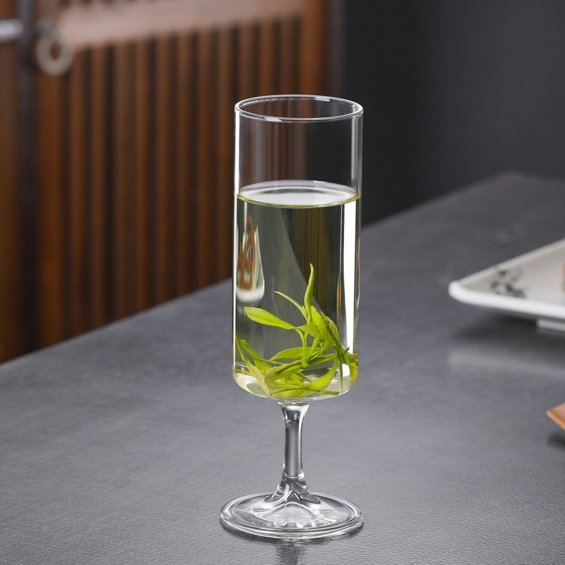 Green-Tea Cup Special Tea Cup Glass Cup Personal High Leg Tea Cup Classy Tea Making Device High Boron High Temperature Resistance