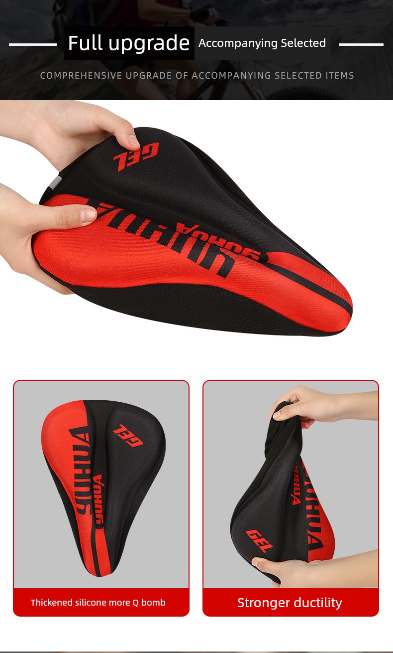 Premium Soft Silicone Bicycle Seat Cushion Cover