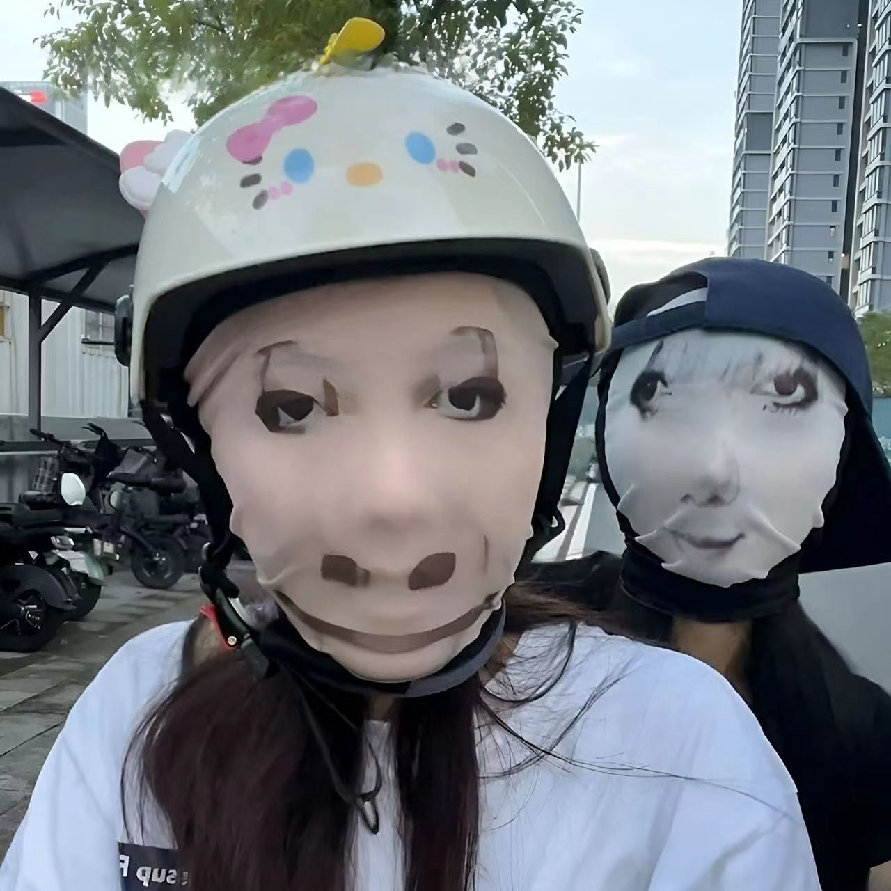 Dragon Figure Facial Expression Package Funny Cos Neutral Headgear