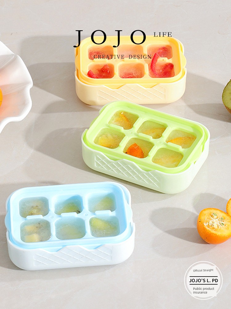 Jojo's L. Pd. Mr. Grocery. Ice Cube Silicone Mold Ice Cube Box Ice Maker Food Grade | Xinfan