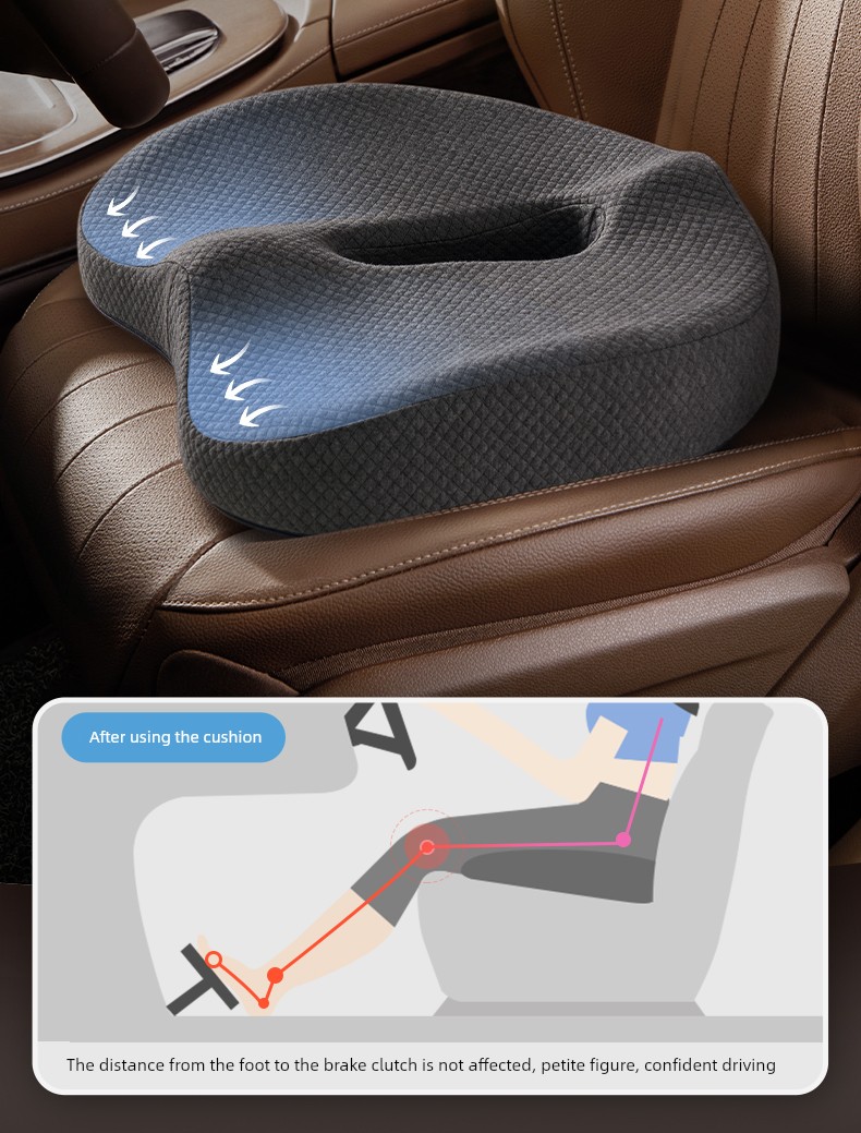 Memory Foam Car Seat Cushion for Comfort Boost
