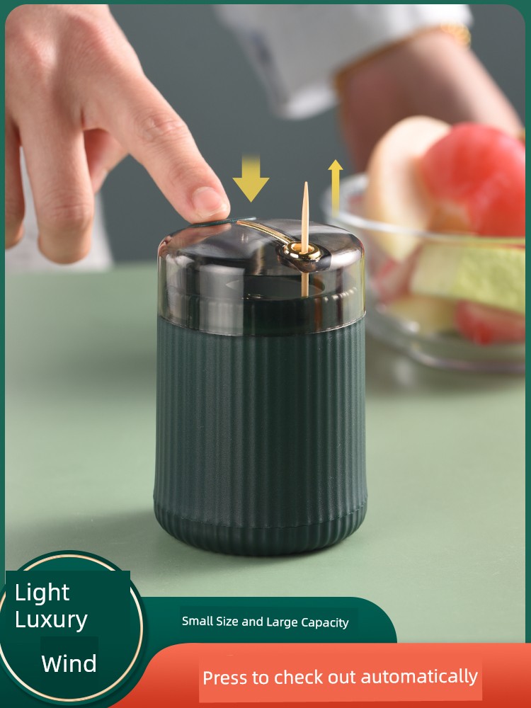 Automatic Press Type Portable Commercial Storage Tank Toothpick Holder