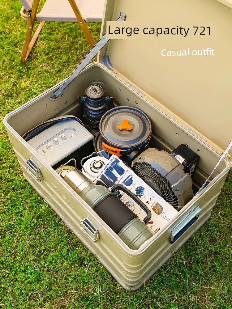 Primitive Man Aluminum Alloy For Home Travel Storage Box Outdoor