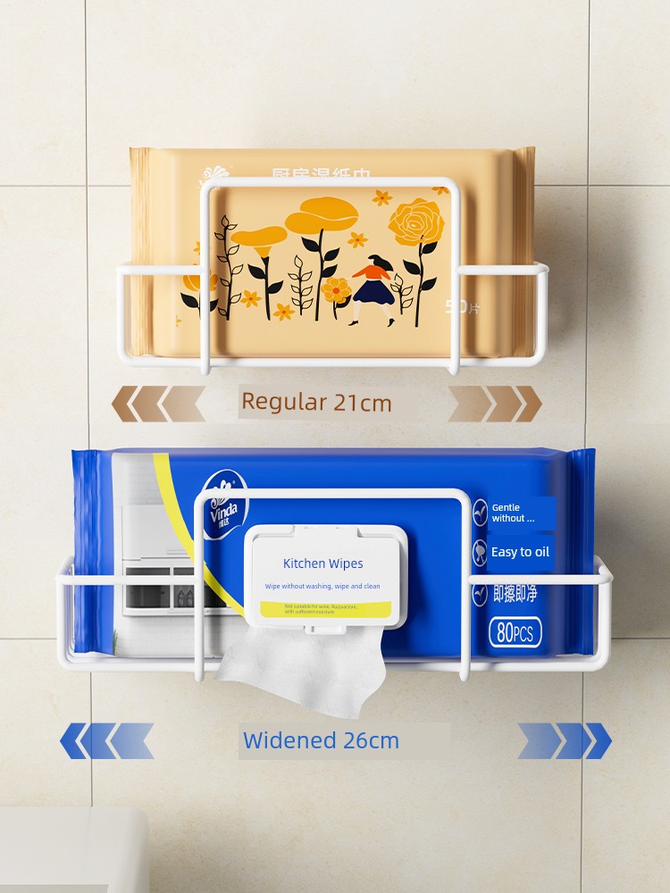 Punch-Free Kitchen Wipes Toilet Storage Storage Rack