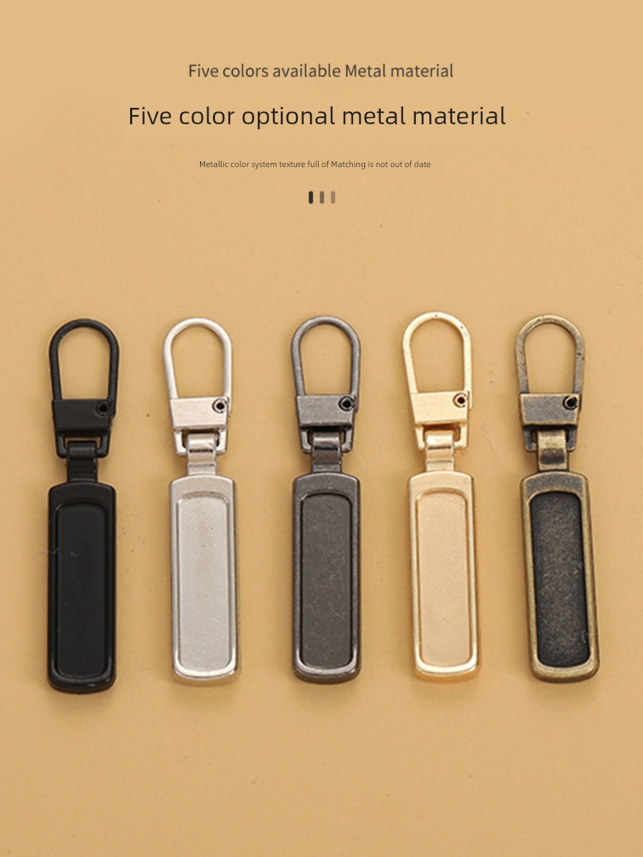Universal Zipper Head Iron Clothes down Jacket No. 5 Neutral Zipper Buckle Accessories Bag Accessible Luxury Zipper Pendant