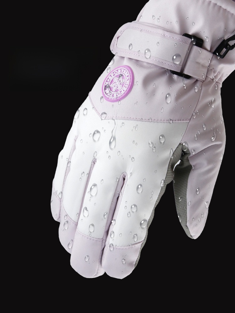 Motorcycle Fleece-lined Heattech Outdoor Rain-Proof Ski Gloves