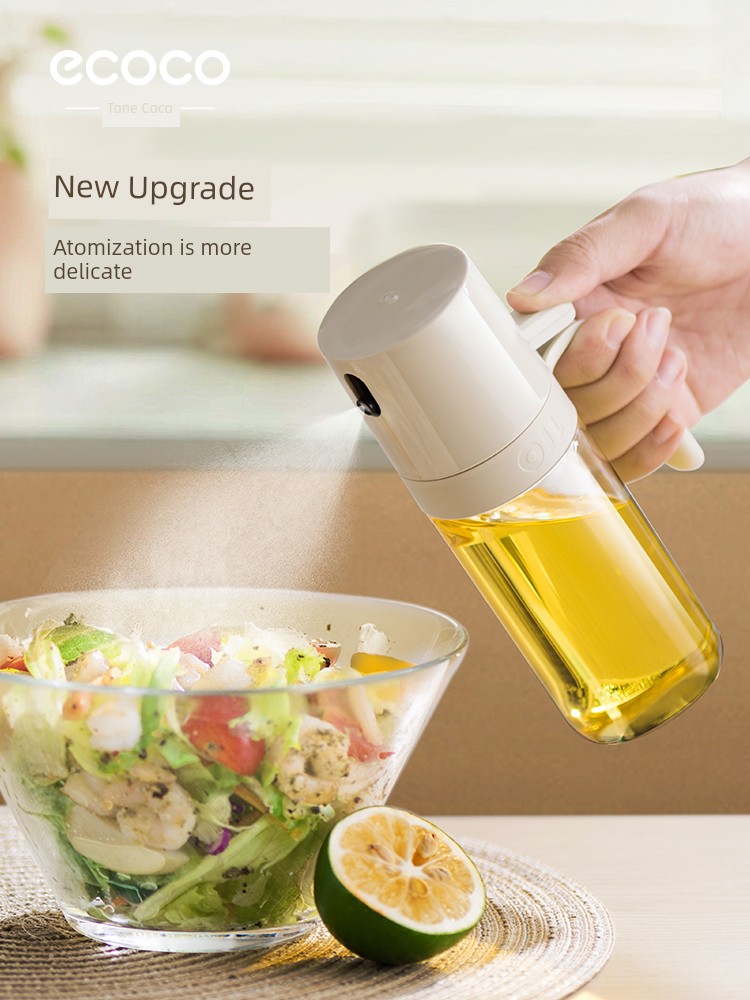 Fuel Injector For Home Air Fryer Oil Dispenser Kitchen Seasoning Glass Oil Tank Non-Oil-Stick Leak-Proof Atomizing Oil Bottle
