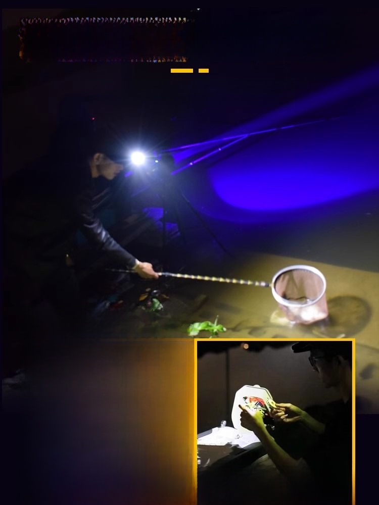 LED Night Fishing Super Bright Lighting Lithium Floodlight Headlamp