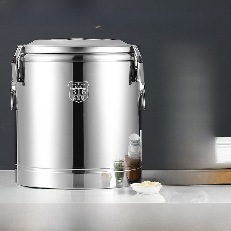 Commercial Tea Bucket Stall Rice Soybean Milk Stainless Steel