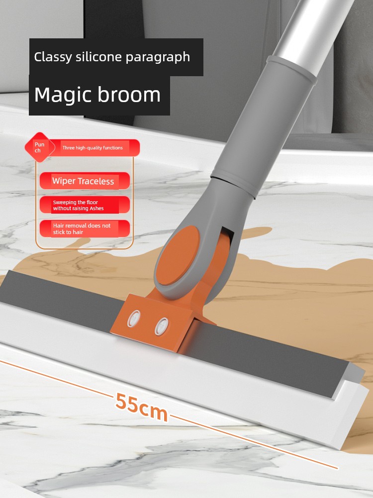 Magic Broom Silicone Scraping Floor Sweeping Wiper Hair Fantastic Bathroom Multi-Functional Kitchen Wiper Blade