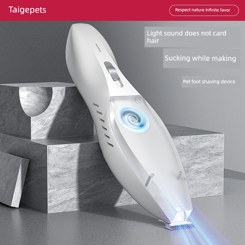 Cat Foot Shaving Device Shaving Push Hair Suction Clippers Trimming Foot Bottom Handy Gadget Electric Clipper for Pet and Dog