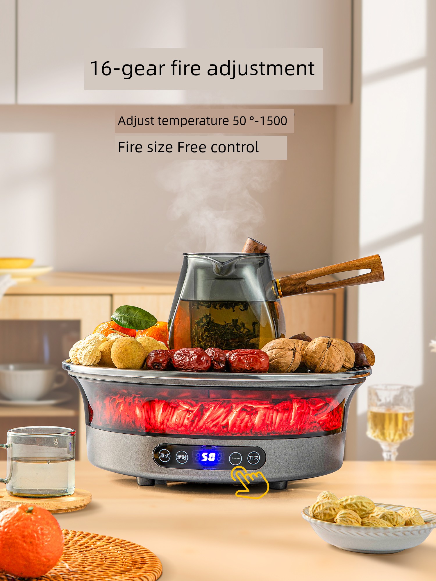 Full Set of Winter Electric Stove Barbecue Stove Roasting Stove Indoor Electric Ceramic Stove Electric Stove Suit