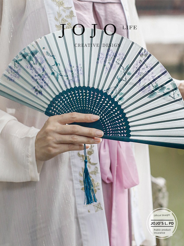 Jojo's L. Pd. Mr. Grocery. New Chinese Style Suzhou Retro Style Folding Fan Portable Portable | Swimming