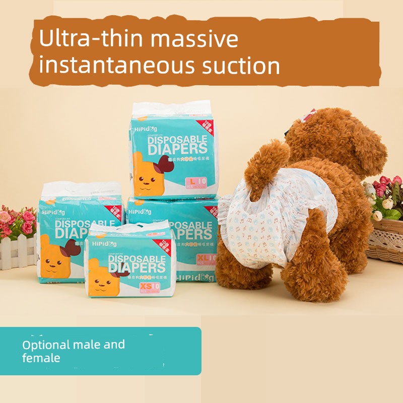 Hippie Dog Diapers Pet Diapers Pants Sanitary Napkin Safety Male Dog Baby Diapers Menstrual Panties