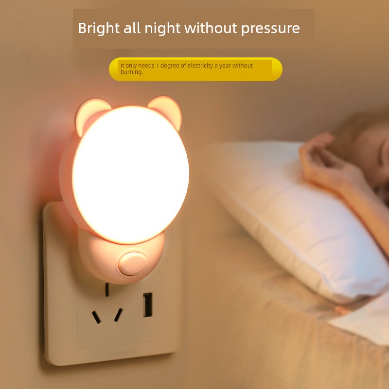 Plug-in Nursing Kids New Arrival Bedroom Energy Saving Small Night Lamp