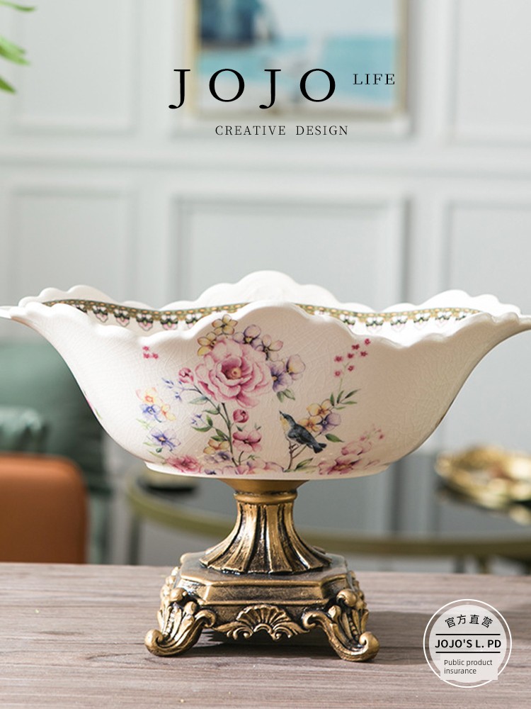 Jojo's L. Pd. Rhythm. Decoration American For Home Goblet Fruit Bowl Creative Decorative Fruit Plate | Rhythm