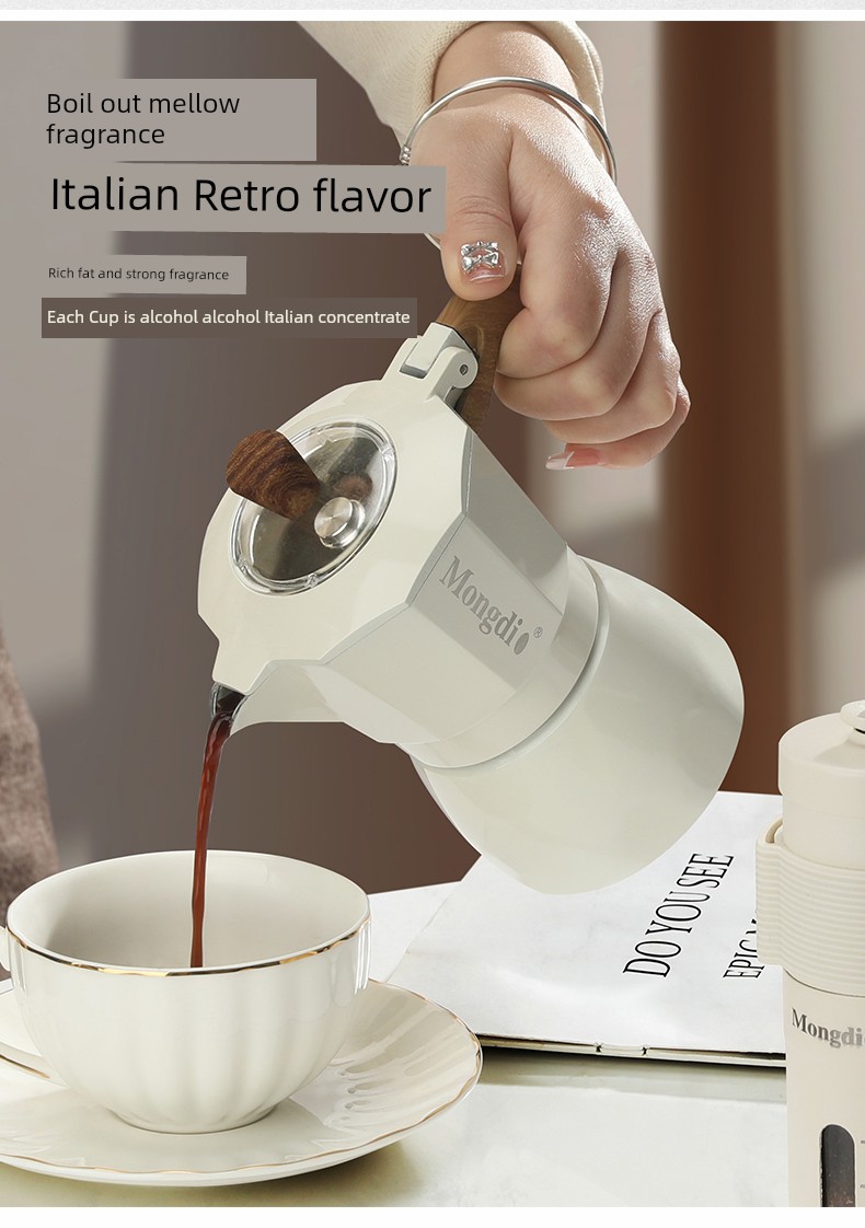 Mongdio Double Valve Espresso Coffee Maker Set