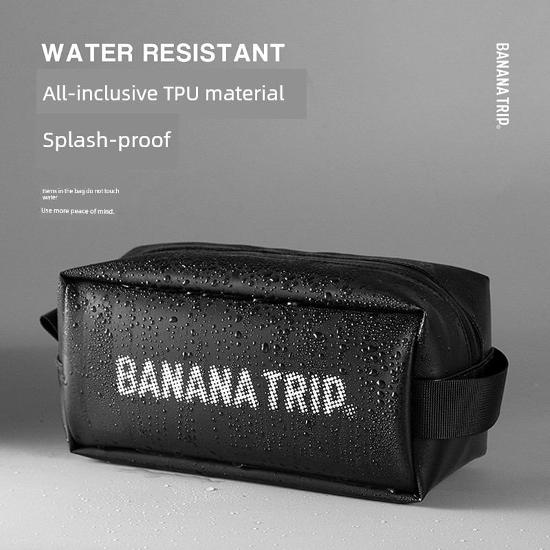 Banana Fun Wash Bag TPU Toiletries Cosmetics Bag Large Capacity Business Travel Waterproof Portable