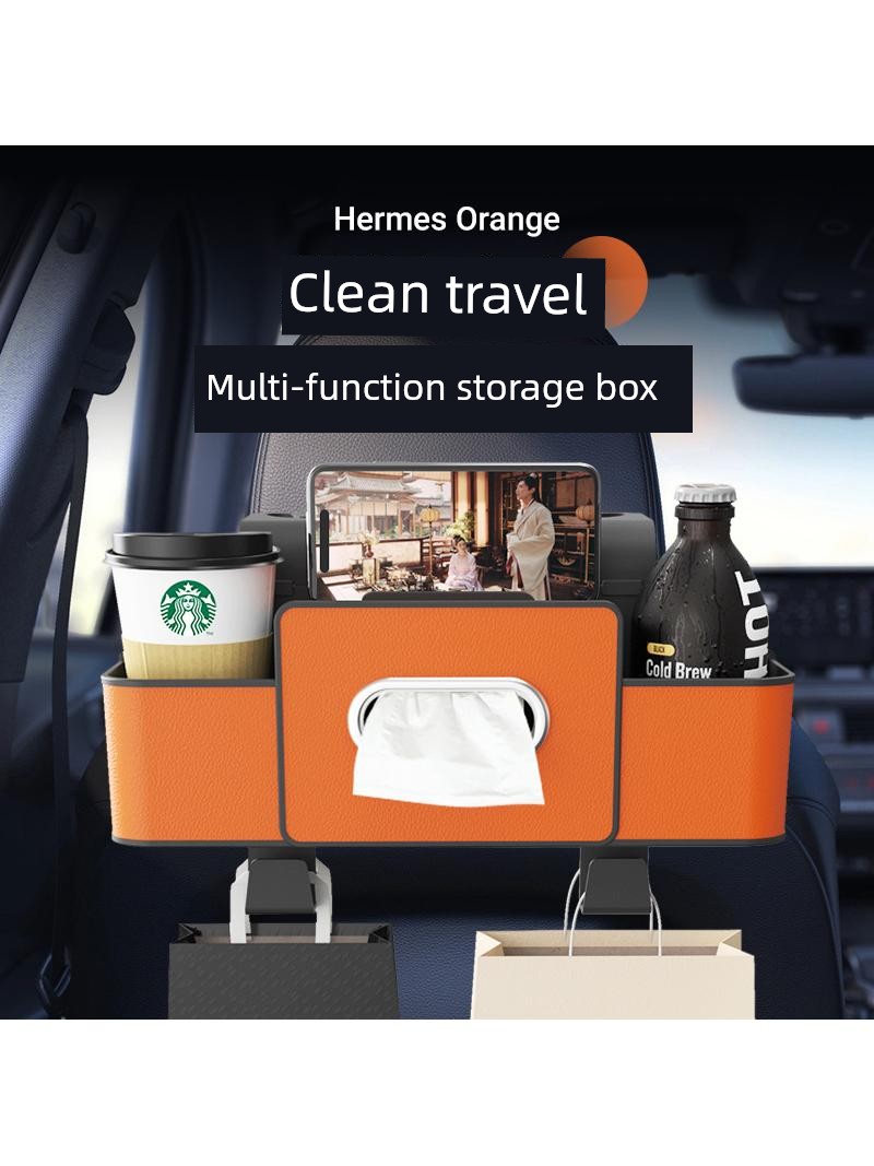 Jujiajia Best Selling Car Storage Bag Car Seat Back Storage Bag Hanging Bag Car Tissue Box Waterproof Garbage