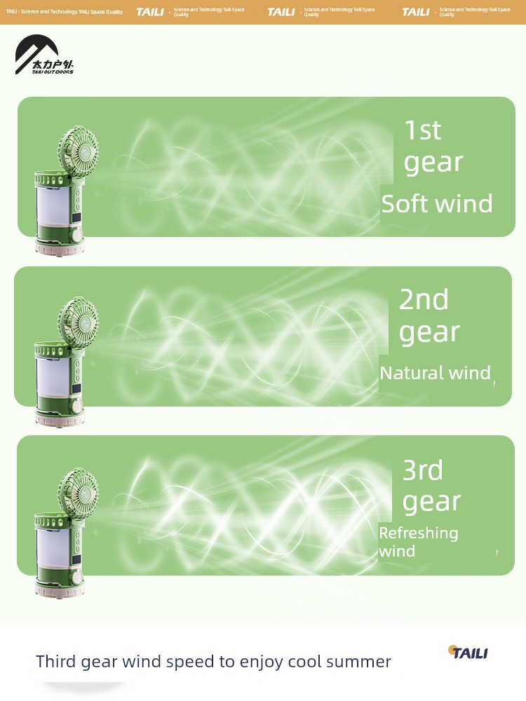 Taili Outdoor Lighting Camping Lamp Ultra-Long Life Battery Outdoor