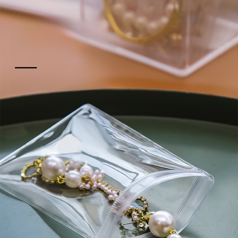 PVC Transparent Self-Sealing Packing Bag Waterproof Jewelry
