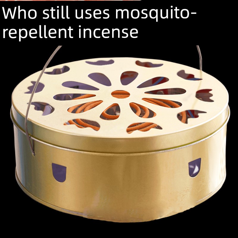 Fireproof Stainless Steel Shelf with Lid Mosquito Coil Holder Mosquito Smudge Box