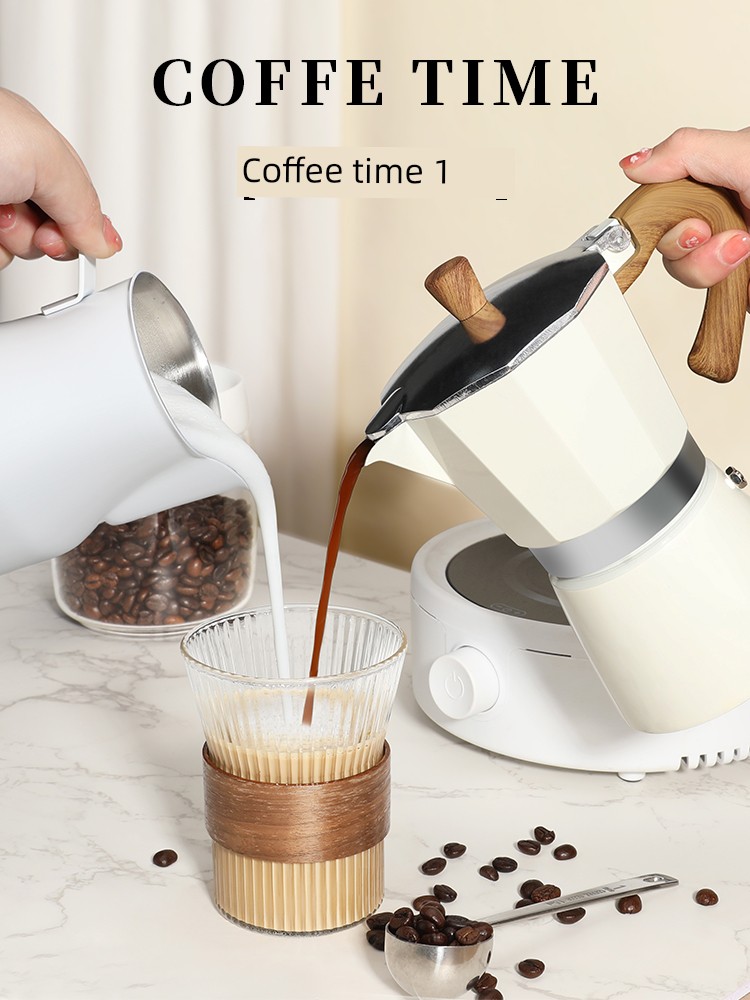 جهاز إسبريسو إيطالي محمول للمنزل مصنوع يدويًا مناس...