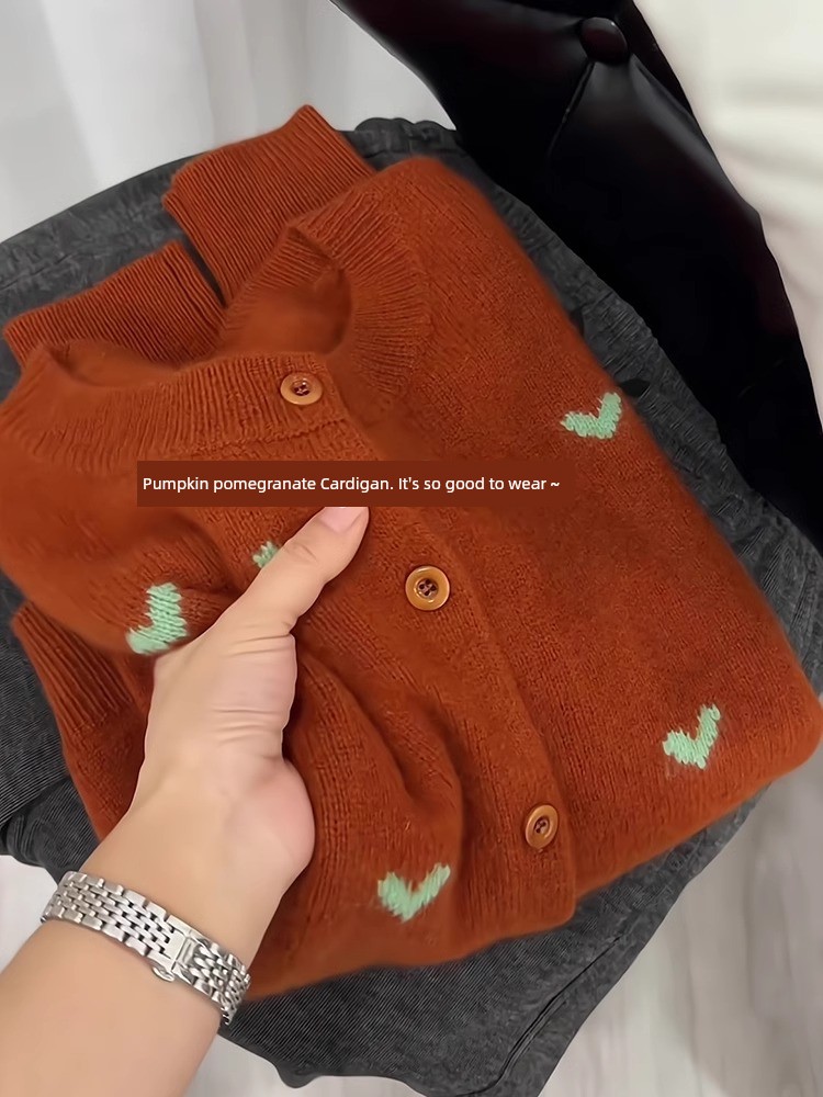 European Goods Heavy Weight 2025 Spring New Arrival Women's Clothing Fashion Simple Knitting Cardigan Fancy Wear Beautiful Tops Fashion