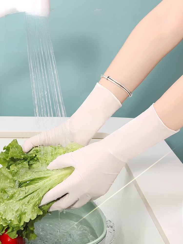 Ding Qing Food Grade Work Abrasion Resistant Long Dishwashing Gloves