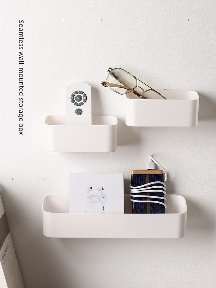 Desktop Cosmetics Rectangular For Home Wall Storage Box