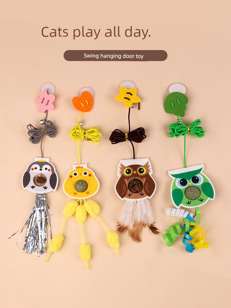 Anti-Stuffy Hanging Door Bite-Resistant Bell Little Mouse Cat Toy