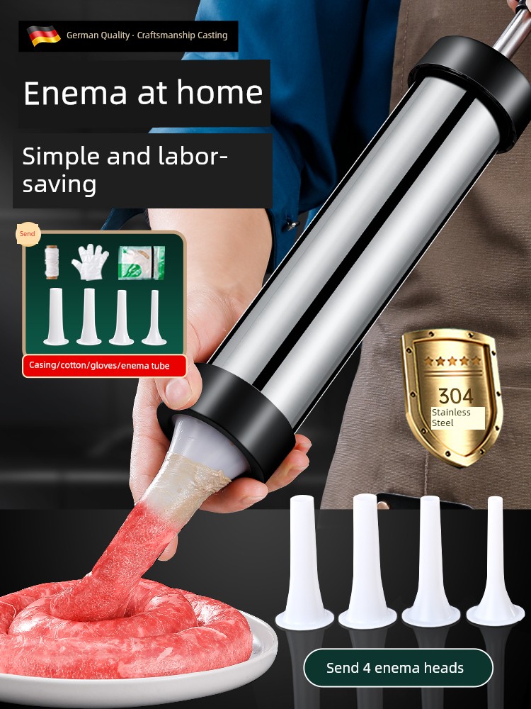 Sausage Filler Machine For Home Manual Sausage Machine Sausage Filler Meat Sausage Sausage Filling Tool Canned Sausage Handy Gadget