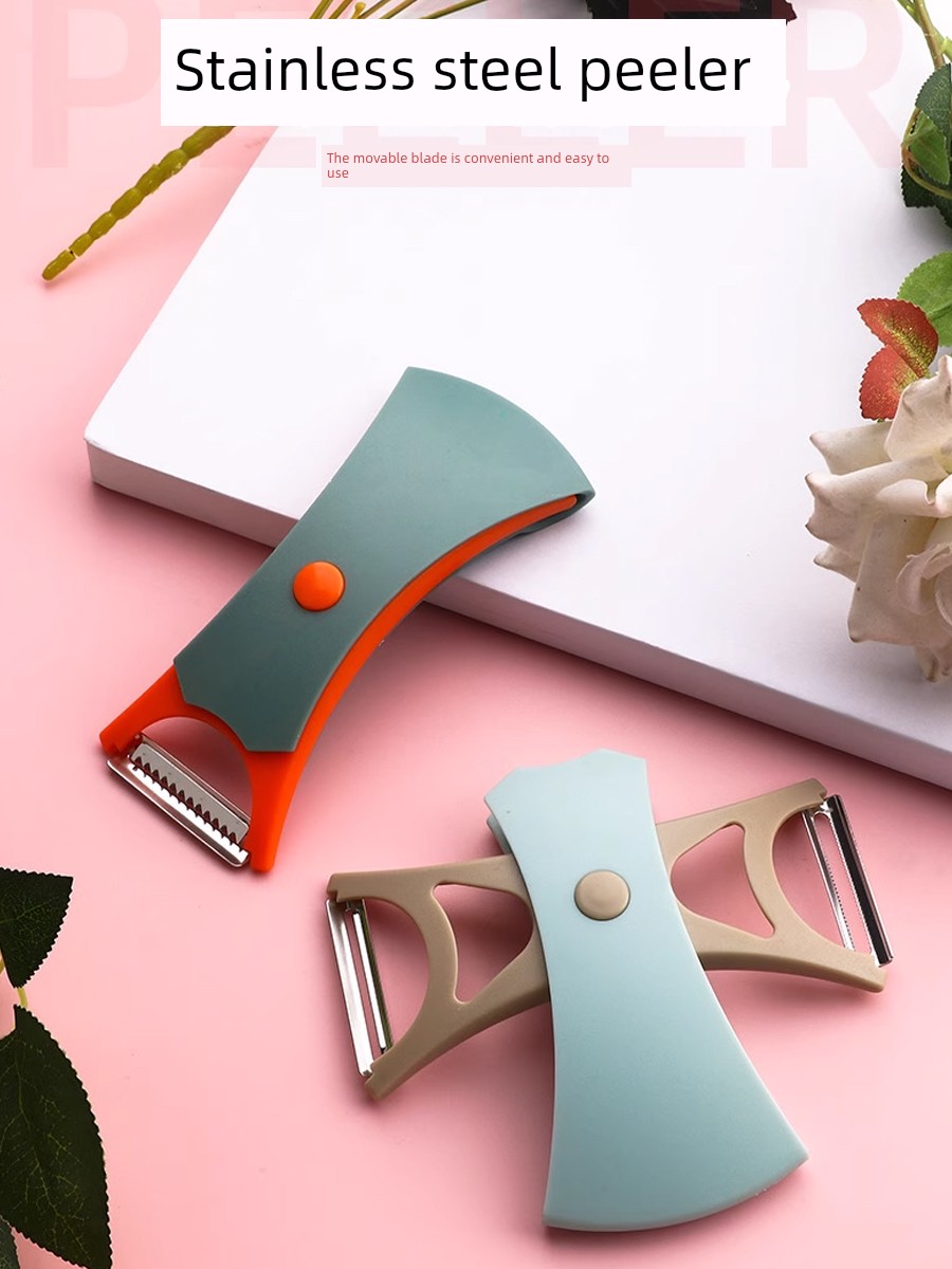 Two-in-One Melon/Fruit Peeler Kitchen For Home Multi-Functional Tools for Cutting Fruit Lace Peeling Dual-Use Plane Rotate Storage