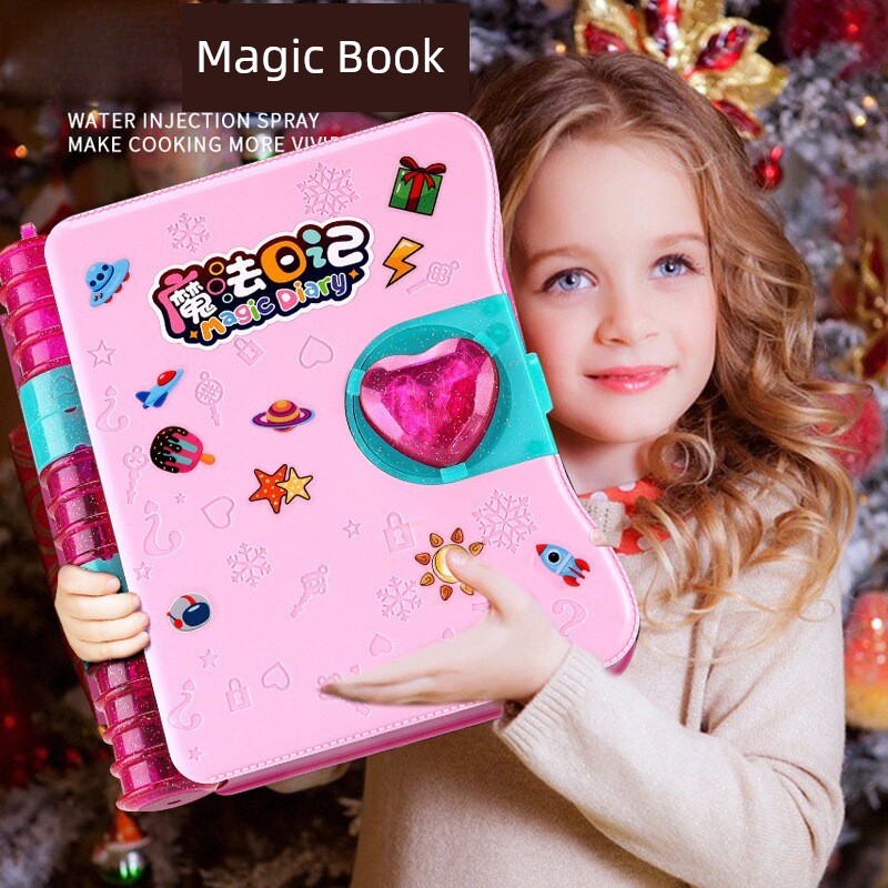 Magic Book Play House Girl Kids Toys 3 to 6 Years Old Treasure Chest Princess Diary Girls' Birthday Gifts Christmas