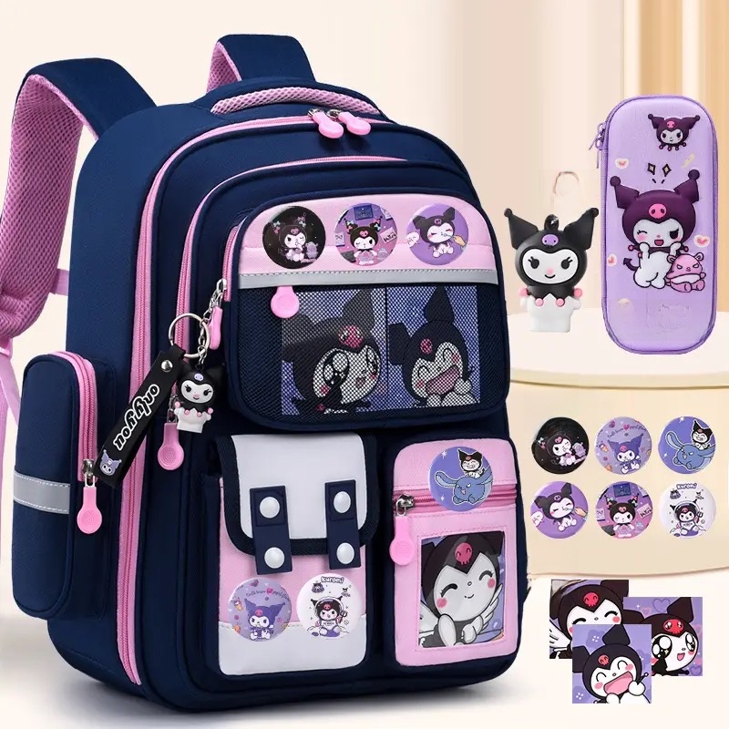 Cute Kids Lightweight Decompression Schoolbag for Primary School Students