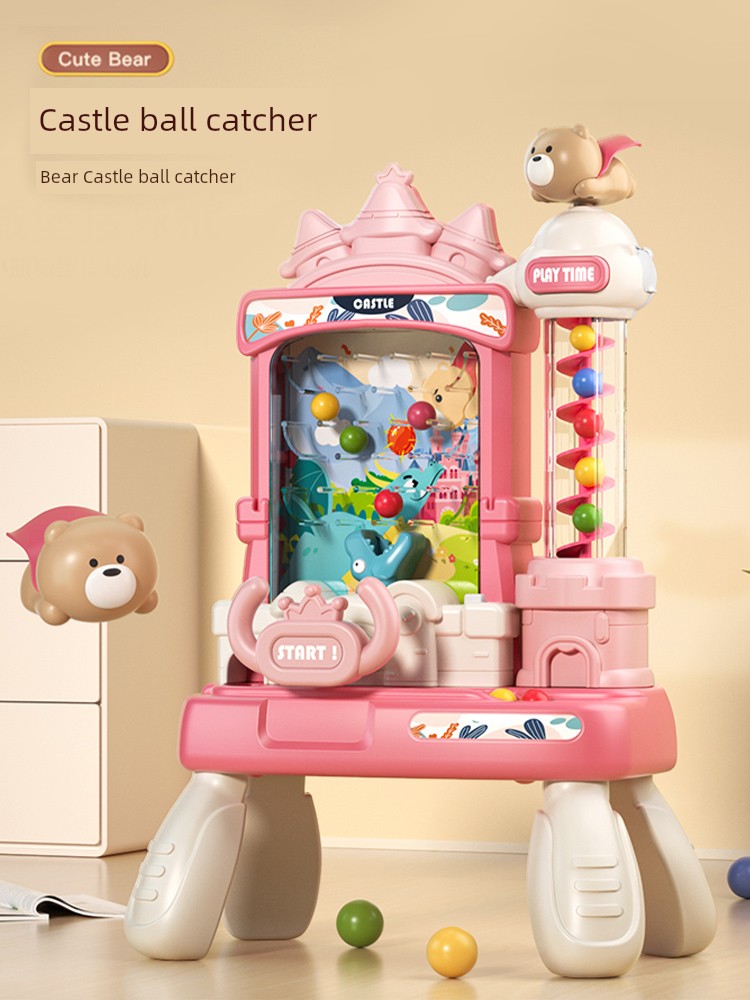 Kids Toys Connected to Doudou Receive the Ball Game Machine Boys and Girls Puzzle 3 to 6 Years Old Baby Concentration Training Electric