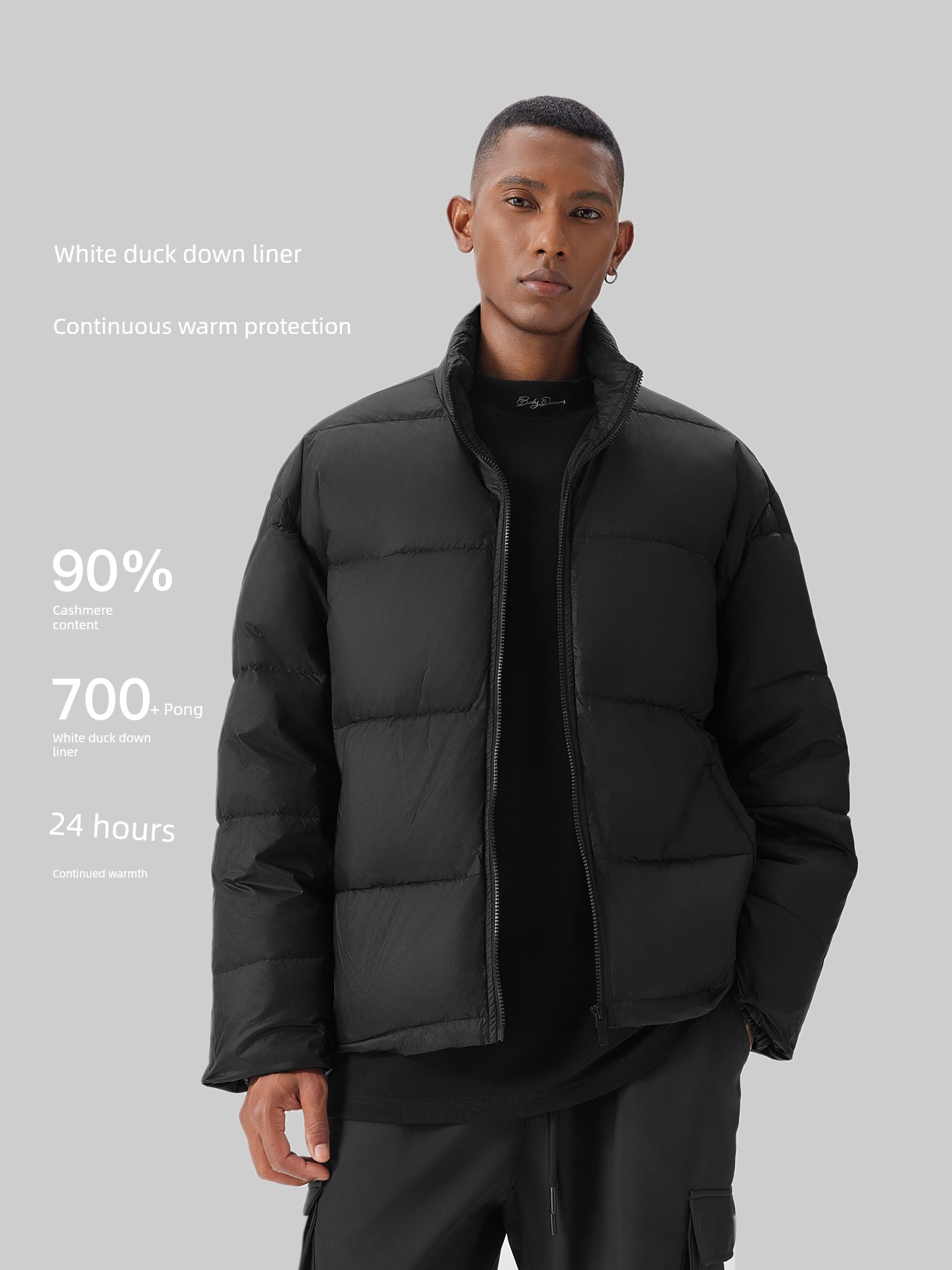 Bodydream Water Shield Jacket Three-in-One Hard Case down Jacket Removable Outdoor Charge Jacket Waterproof Outwear