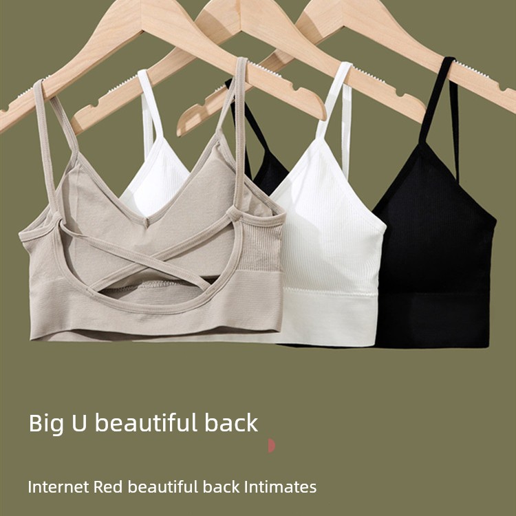 Backless Bra Sling Net Red Best Selling Wireless Intimates Student High School Girl Vest Wrap Tube Top Spring and Summer